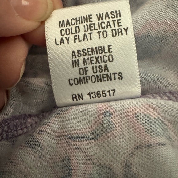 Loveappella Lauryn Maxi dress blues/pinks open keyhole type back stretch NWOT MP - Picture 8 of 11